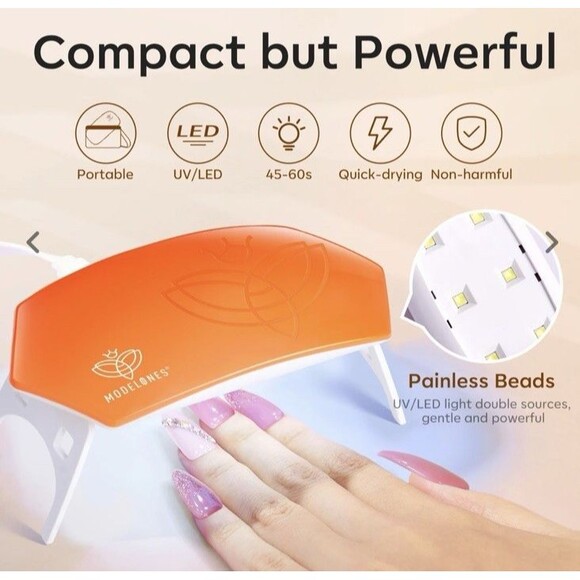 NEW Modelones Small Compact UV/LED Nail  Lamp to Cure  Gel Nails - Picture 2 of 8